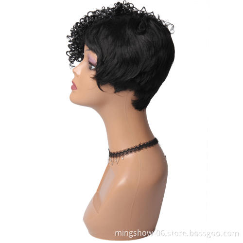 Wholesale  best quality synthetic curly wig  heat resistant